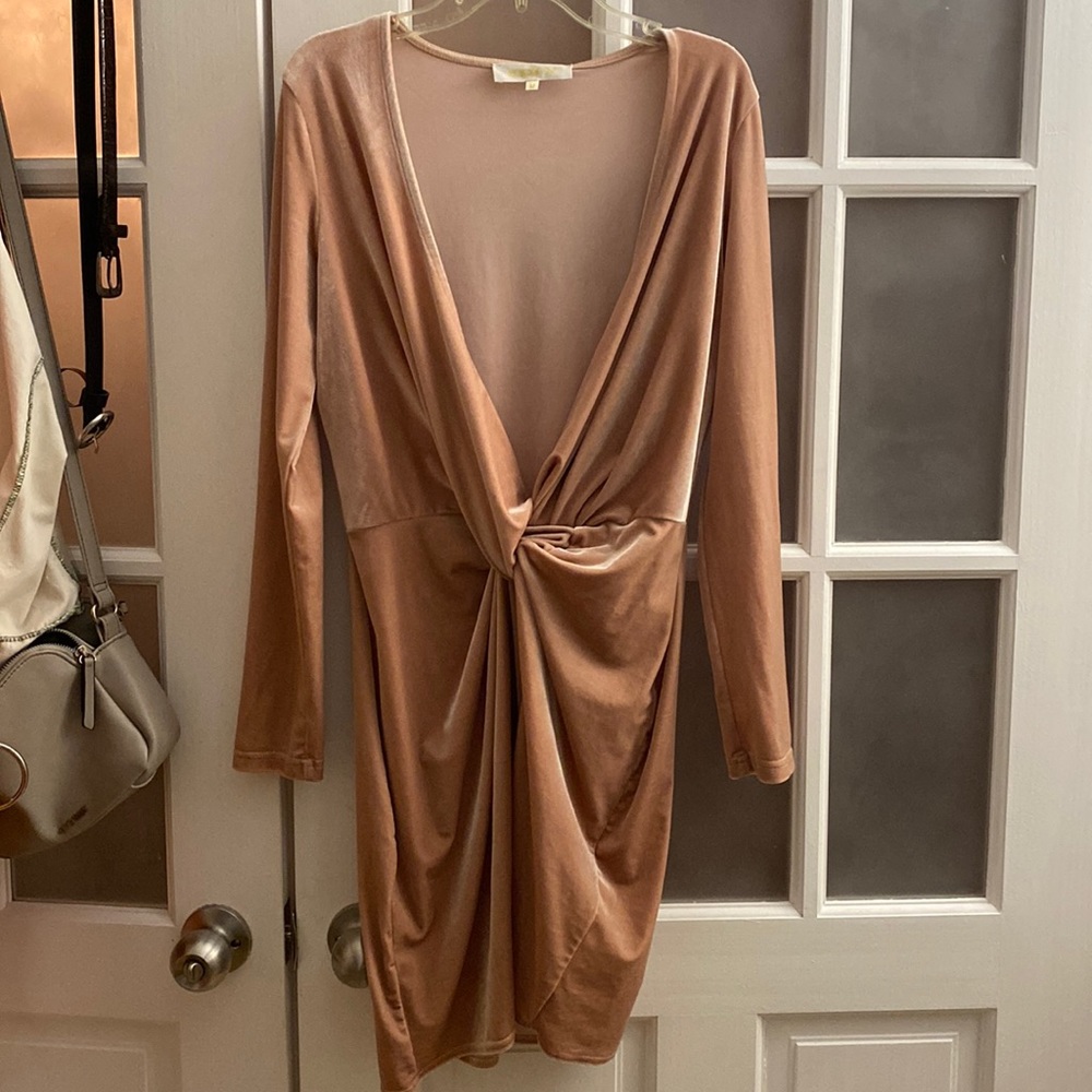 Pink velvet Meshki dress